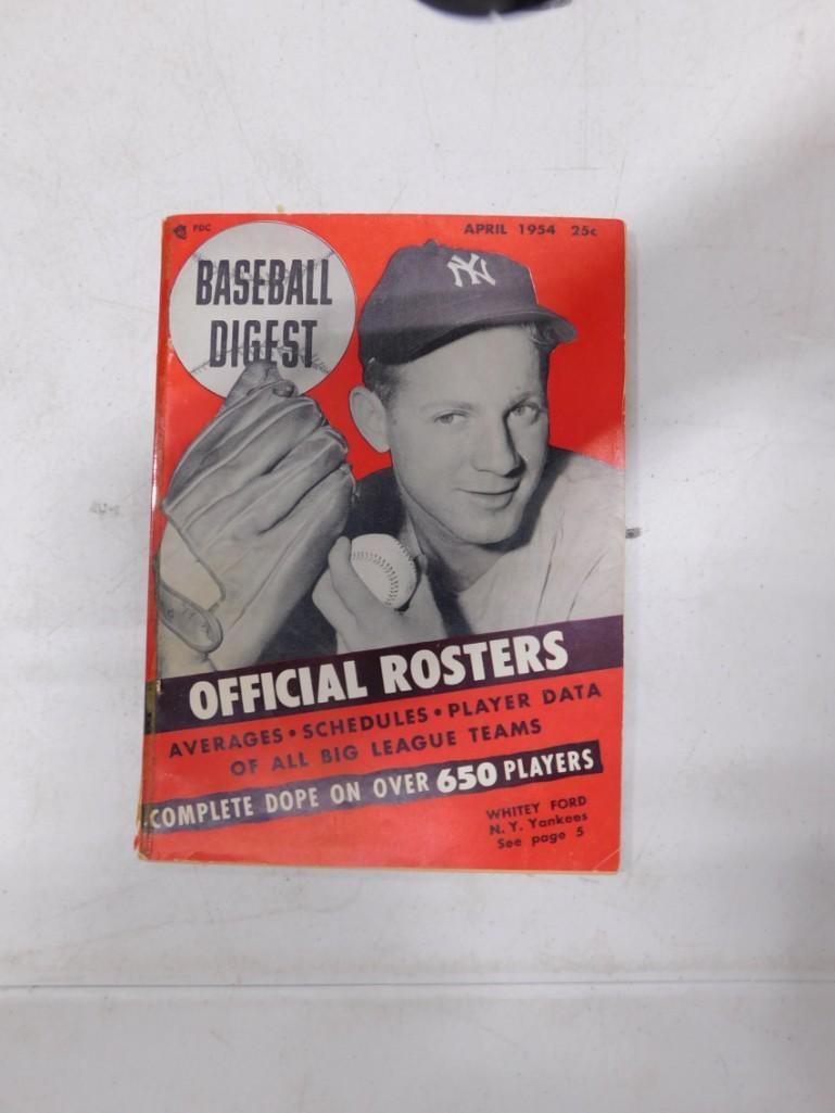 Vintage April 1954 Baseball Digest Official Rosters Book (1 of 3)