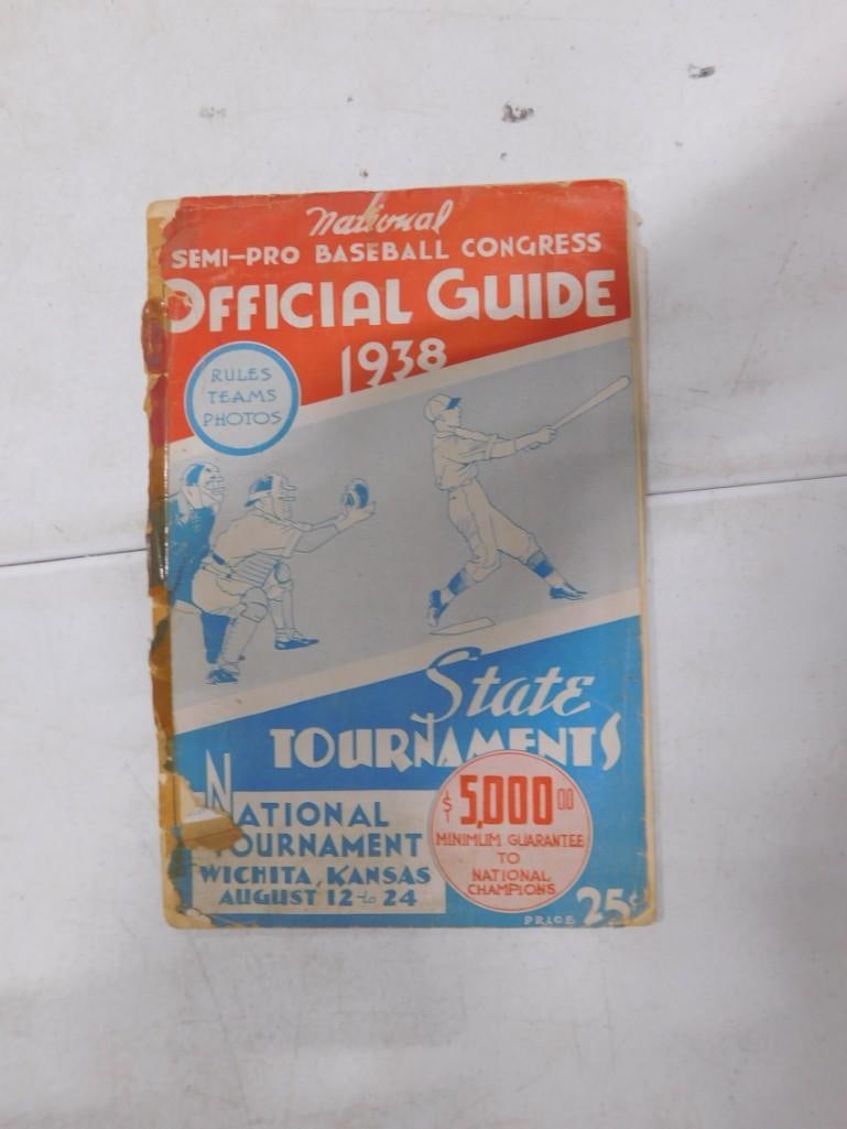 Vintage National Semi-Pro Baseball Congress 1938 Official Guide Book (1 of 3)