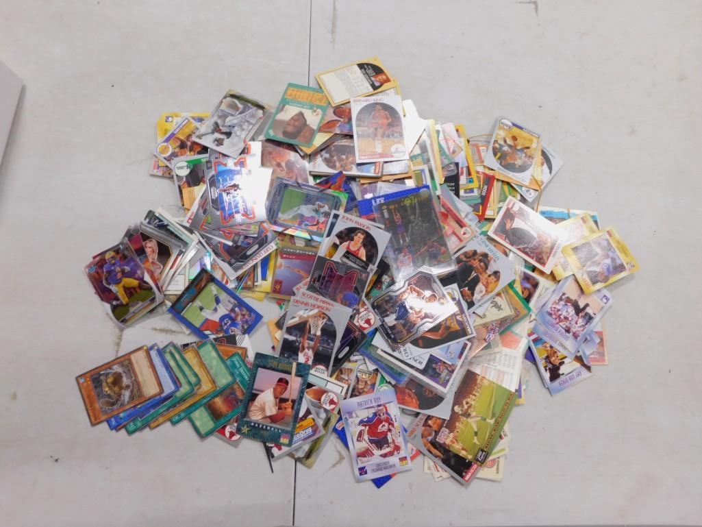 Lot of assorted Basketball, Football, Baseball, Hockey, Yu-Gi-Oh! Trading Cards, etc.: Lot of assorted Basketball, Football, Baseball, Hockey, Yu-Gi-Oh! Trading Cards, etc. All pictures are considered part of the description and should be examined carefully by bidders. Live Auctioneers 