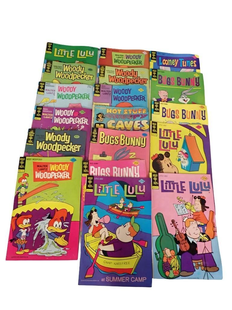 Lot of Comic Books incl Woody Woodpecker, Bugs Bunny, Hot Stuff Creepy Caves, Little Lulu, etc (1 of 8)