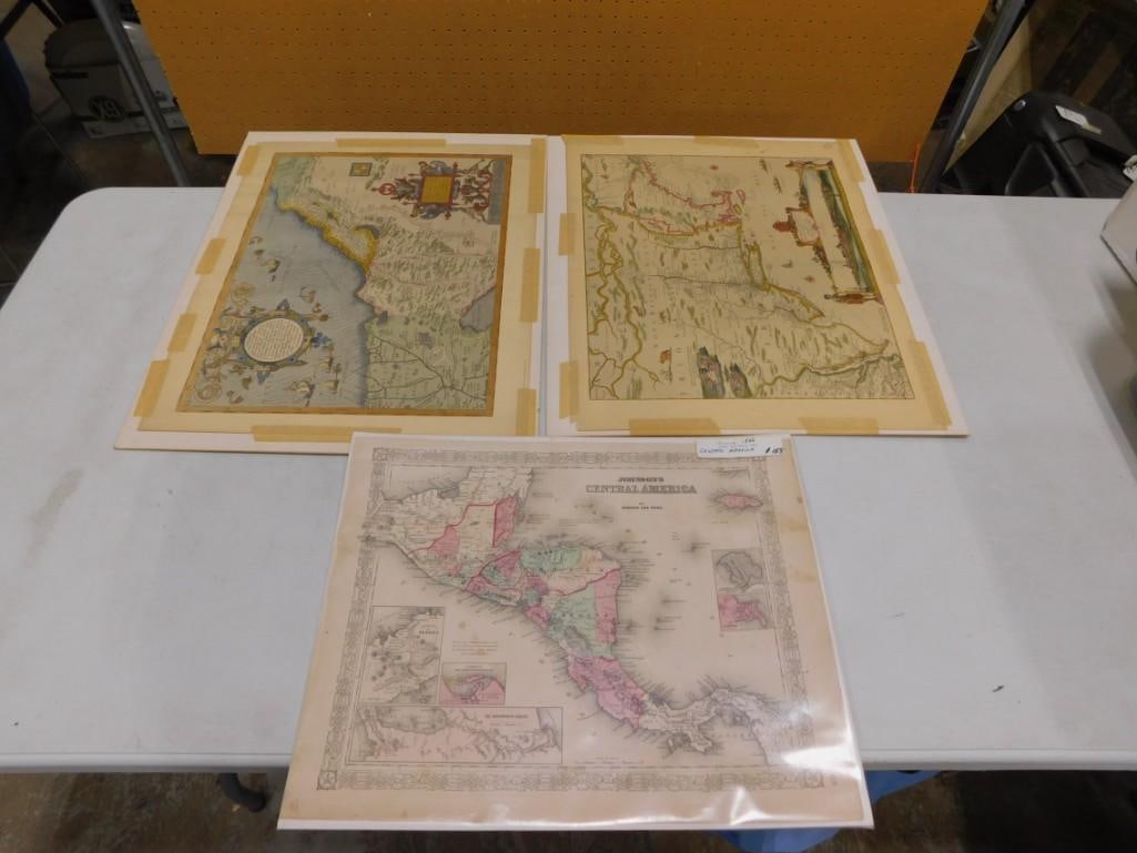 Lot of Vintage Maps: Lot of Vintage Maps All pictures are considered part of the description and should be examined carefully by bidders. Live Auctioneers is now offering Live Shipping through them. This is an optio
