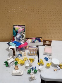 Lot full of assorted Doll Furniture, Clothes, Accessories, etc.