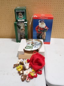 Christmas Lot including Cedar Creek, St. Nicholas Square Fishing Santa Claus, Christmas Carol Royal