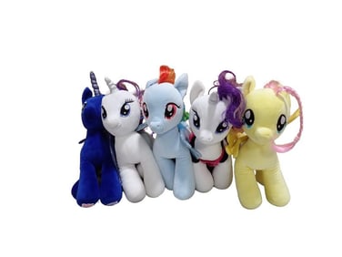 Lot of Build a Bear My Little Pony Plush Toys