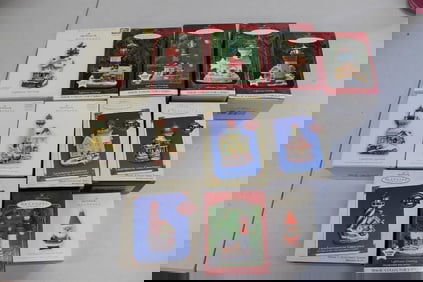 Lot of 12 Christmas Ornaments including Hallmark Keepsake