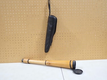 Yukon 30x50 spotting scope with a beechwood body and Case