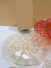 Mostly Colored Glass Lot including Pink, Carnival, Depression, Green, etc.