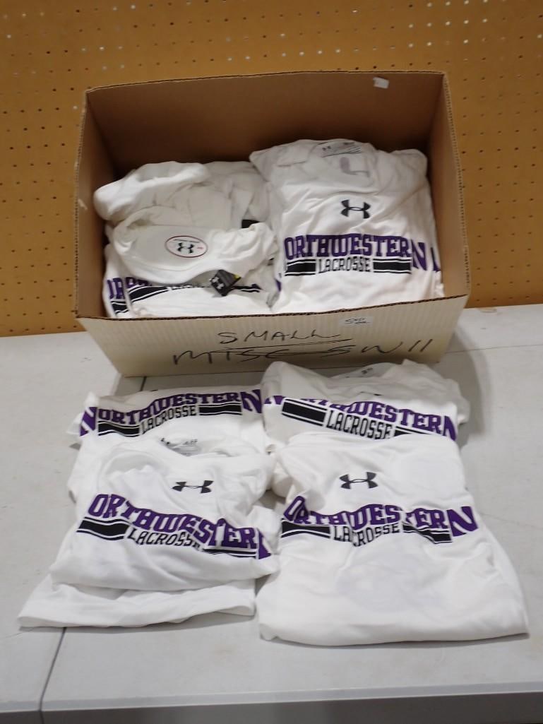 Lot of 18 Size Small Under Armour Northwestern Lacrosse Shirts New with Tags (1 of 7)