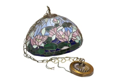 Stained Glass Hanging Lamp or Light