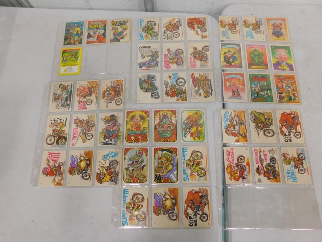 Lot of Vintage Topps Garbage Pail Kids and Donnruss Odd Rods Trading Cards: Lot of Vintage Topps Garbage Pail Kids and Donnruss Odd Rods Trading Cards All pictures are considered part of the description and should be examined carefully by bidders. Live Auctioneers is now offe