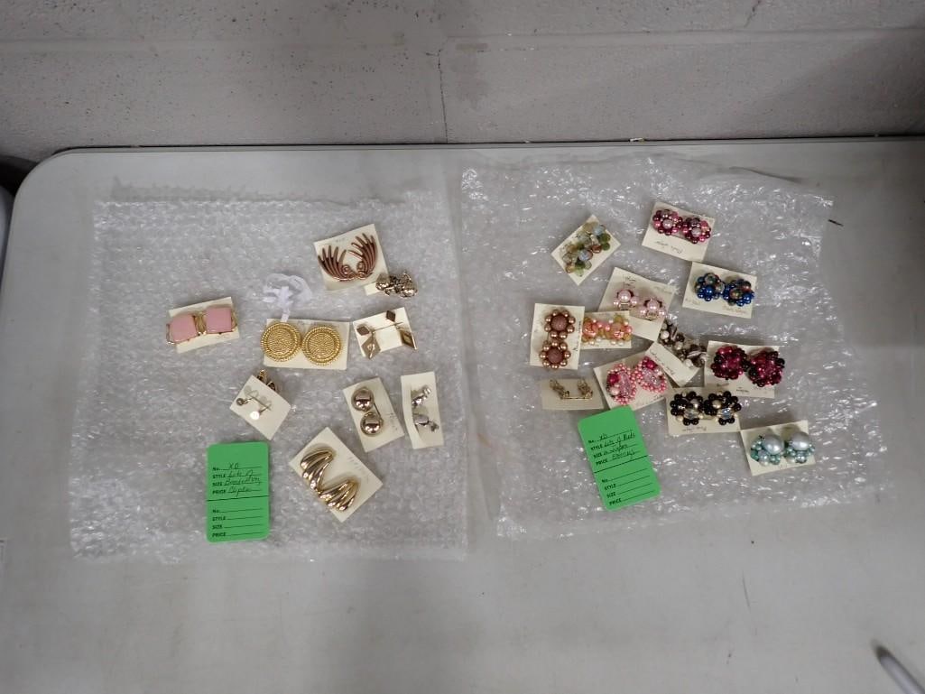 Lot of Costume Jewelry Earrings including Clipless, Made in Japan, etc.: Lot of Costume Jewelry Earrings including Clipless, Made in Japan, etc. All pictures are considered part of the description and should be examined carefully by bidders. Live Auctioneers is now offerin