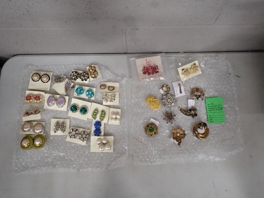 Assorted Brooches and Pins, etc. Including Antique and some branded (1 of 8)