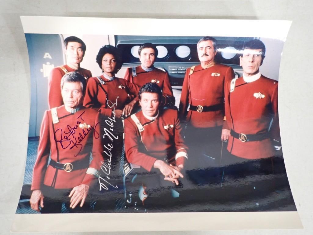 Star Trek Original Series Autographed Print with DeForest Kelley and Nichelle Nichols - No COA (1 of 7)