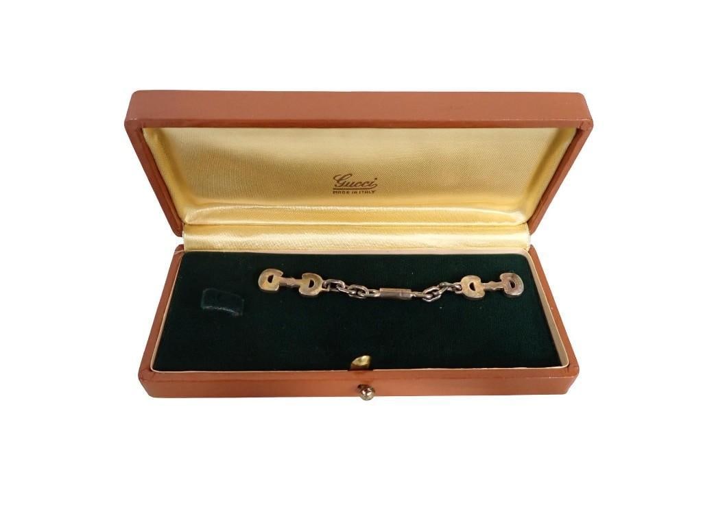 Vintage Sterling Silver Bracelet Stamped 925 Gucci Italy with Gucci Box (1 of 10)