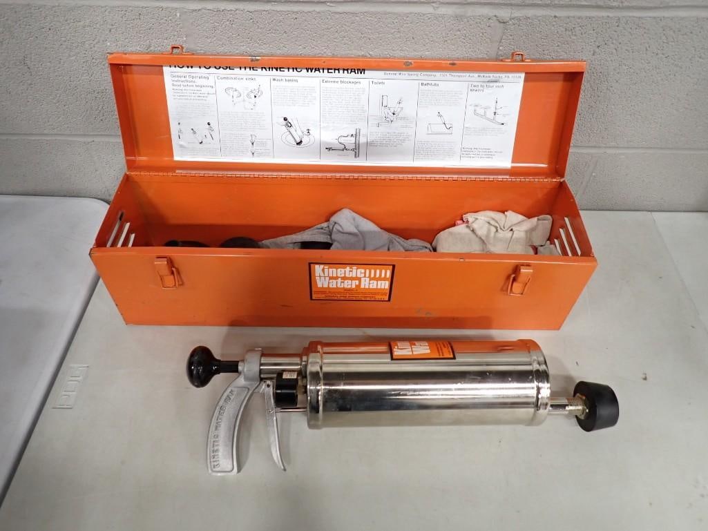 General Pipe Cleaners Kinetic Water Ram drain cleaning tool with Box (1 of 7)