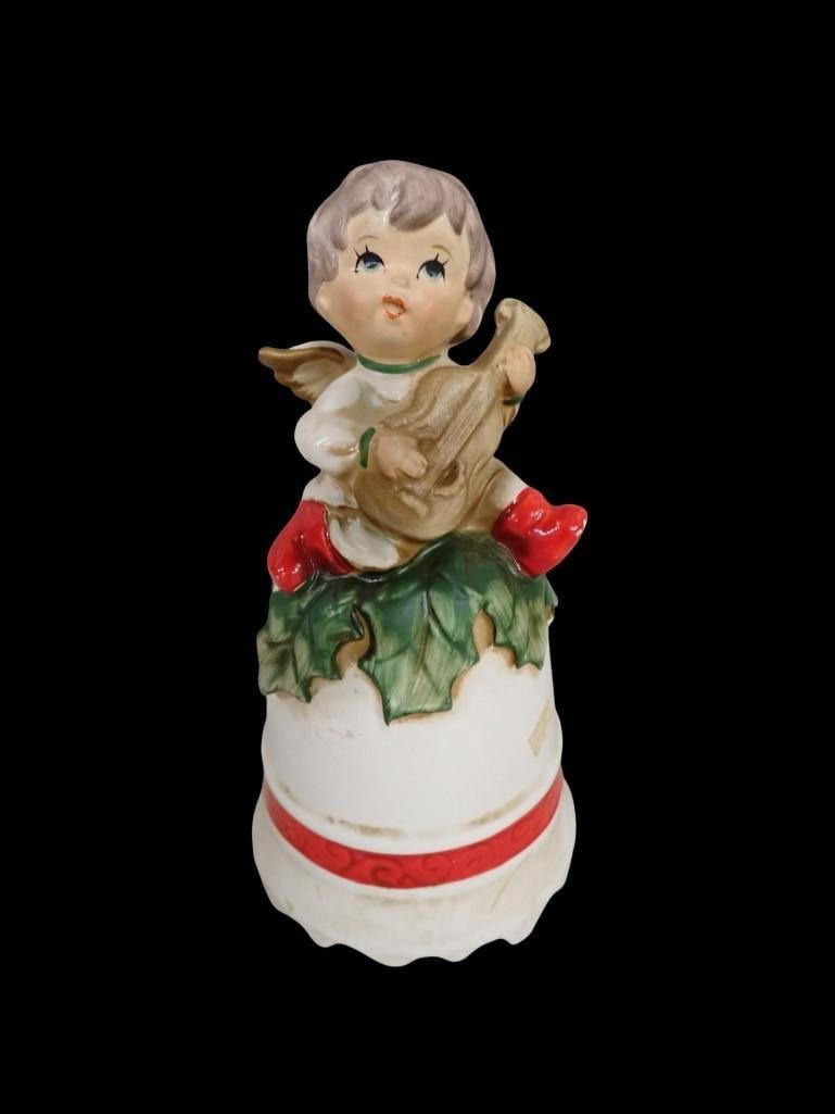 Berman & Anderson Christmas boy angel music box, ceramic Made in Japan: Berman & Anderson Christmas boy angel music box, ceramic Made in Japan All pictures are considered part of the description and should be examined carefully by bidders. Live Auctioneers is now offe