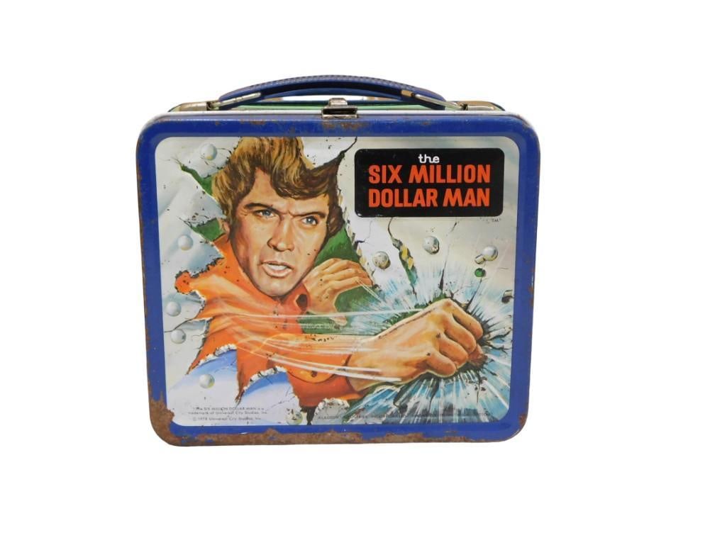 Vintage 1978 The Six Million Dollar Man Metal Lunchbox: Vintage 1978 The Six Million Dollar Man Metal Lunchbox . Lunchbox only, no thermos. All pictures are considered part of the description and should be examined carefully by bidders. Live Auctio