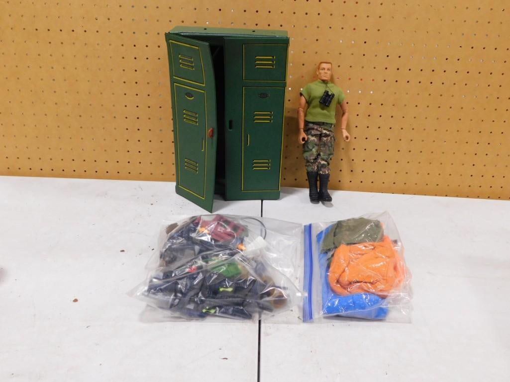 Vintage Hasbro 12" Action Figure with Locker, Accessories, and Clothes (1 of 7)