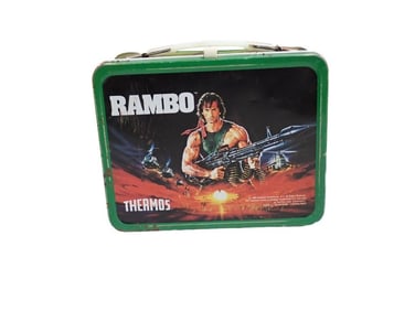 Vintage Rambo Metal Lunchbox