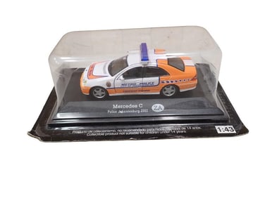 Altaya Mercedes C Class Johannesburg Metro Police Car 1:43 Scale Model in Original Package