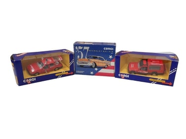 3 Corgi Die cast Model Cars incl 50 Millionth Chevrolet Bel Air 96570, Ford Sierra, Rancho