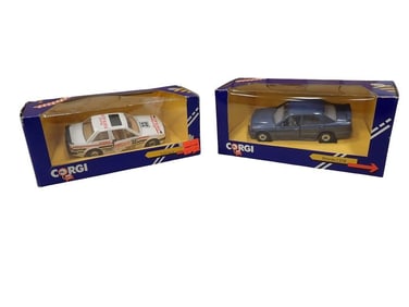 2 Corgi Die Cast Cars incl BMW Racer Marcel Favraud and Mercedes 2.3/16