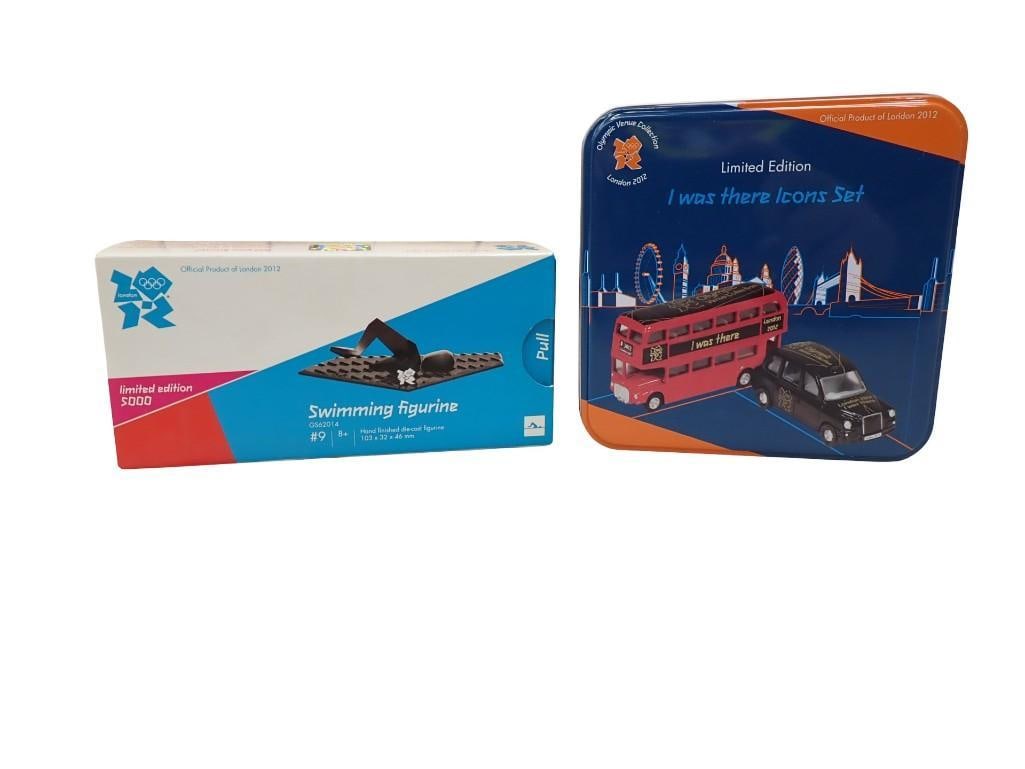 2012 London Olympics Collectibles incl I Was There Icons Set and Swimming Figurine (1 of 10)