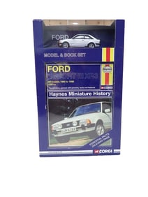 Corgi Haynes Miniature History Ford Escort Model and Book Set in Original Box