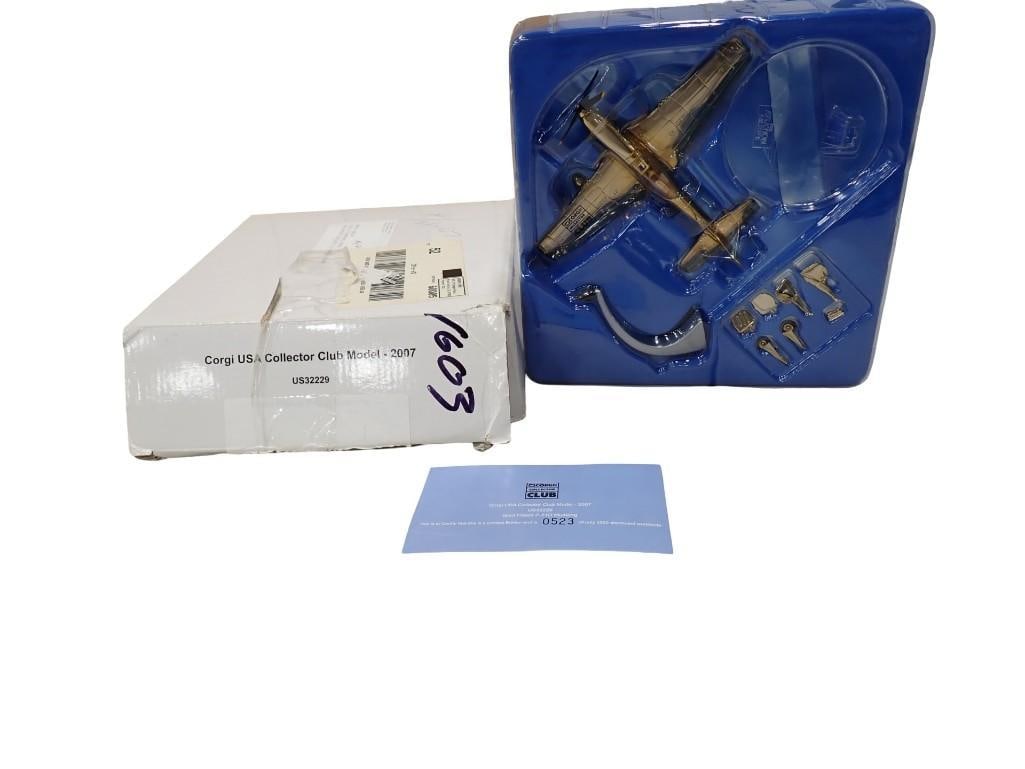 Corgi USA Collector Club Gold Plated P-51D Mustang Plane US32229 Limited Edition Model Airplane (1 of 8)