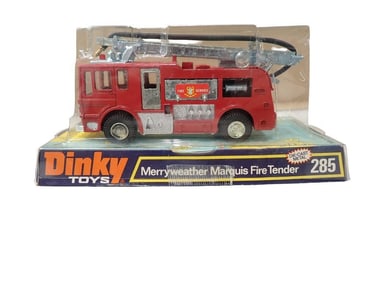 Dinky Toys 285 Merryweather Marquis Fire Tender Die Cast Metal Fire Truck in Original Package