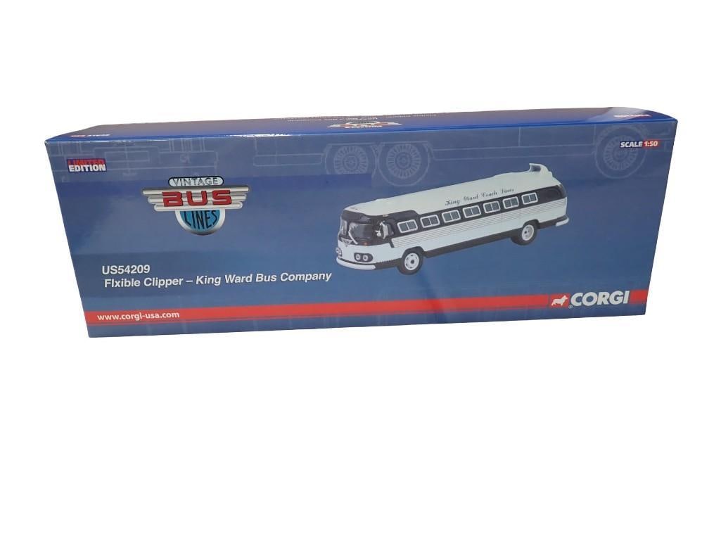 Corgi Flxible Clipper King Ward Bus Company 1:50 Scale Die Cast Bus Vintage Bus Lines Limited Editio (1 of 12)
