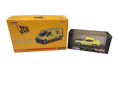 2 Corgi Die Cast Model Vehicles incl 1:50 Scale Vauxhall Vivaro Van JCP CC14406 and
