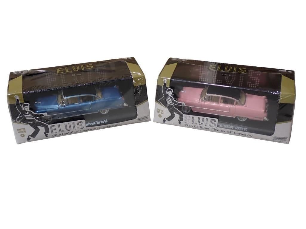 2 Greenlight Hollywood Limited Edition Elvis Presley 1:43 Scale Die Cast Model Cars New and Sealed (1 of 13)