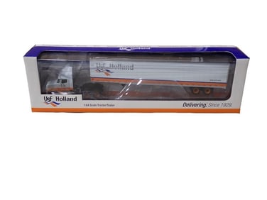 USF Holland 1:64 Scale Tractor Trailer Model Semi Truck in Original Box