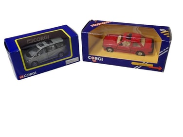 2 Corgi Diecast Model Vehicles incl BMW 325 Saloon 353 and Style B Toyota Previa TY97301