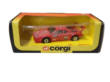Corgi BMW M1 Die Cast Car No 380 BASF Stuck 80 in Original Box