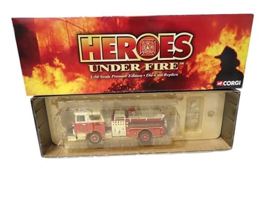 Corgi Heroes Under Fire Mack CF Pumper Engine Co 1 Bethpage, NY 1:50 Scale Premier Edition US52008