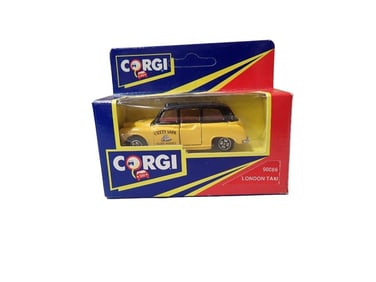 Corgi 90086 London Taxi Yellow and Black with Cutty Sark Scots Whisky on the Door in Original Box