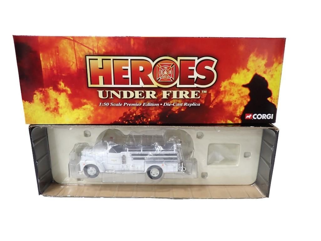 Corgi Heroes Under Fire Seagrave 70th Anniversary Open Cab 1:50 Scale Die Cast Fire Truck US50506 (1 of 6)
