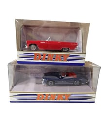2 Matchbox Dinky Die Cast Model Cars incl 1955 Ford Thunderbird DY-31 and 1962 Mercedes Benz 300SL