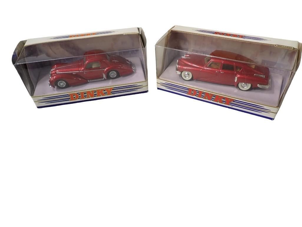 2 Matchbox Dinky Die Cast Model Cars incl DY-14B Delahaye 145 and DY-11 1948 Tucker Torpedo: 2 Matchbox Dinky Die Cast Model Cars incl DY-14B Delahaye 145 and DY-11 1948 Tucker Torpedo. Both in original boxes. All pictures are considered part of the description and should be examined c