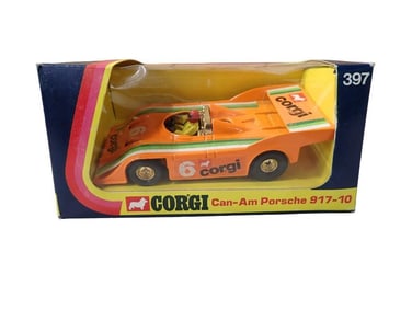 Corgi 397 Can-Am Porsche 917-10 Die Cast Model Car in Original Box