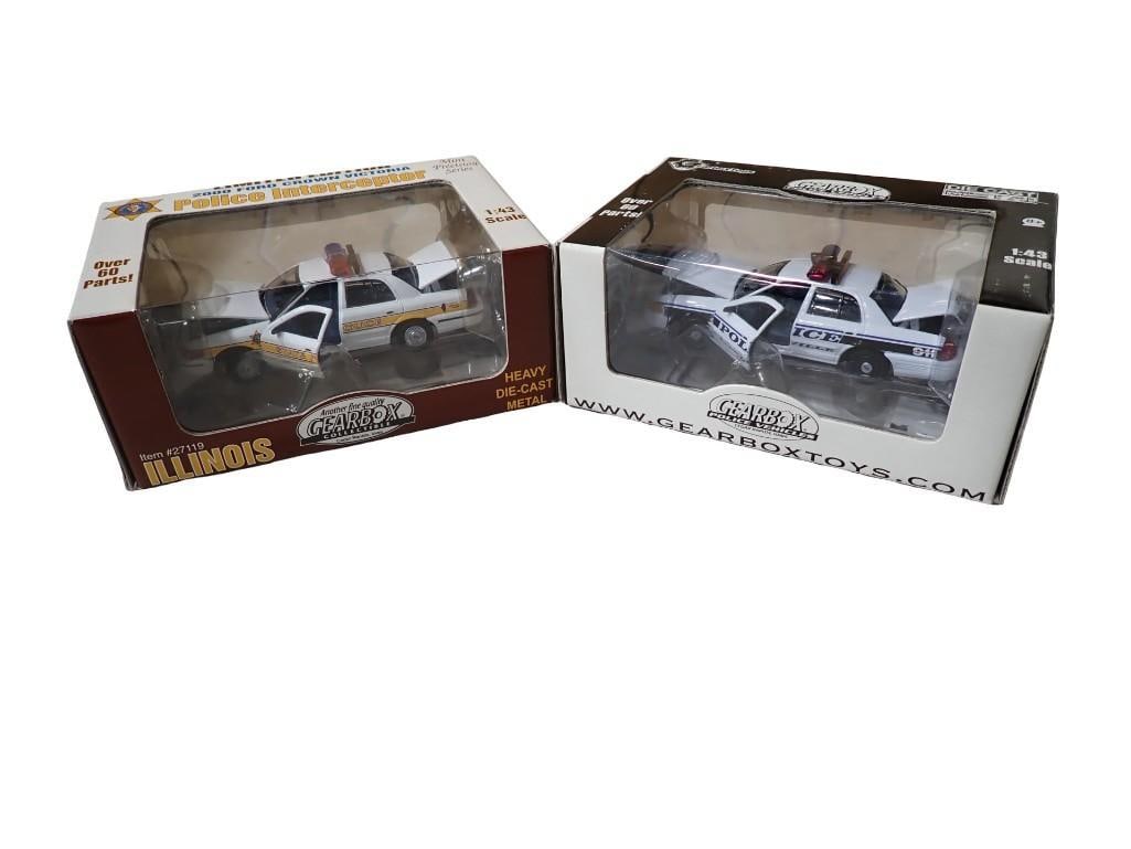 2 Gearbox Die Cast Metal Model Police Cars 1:43 Scale in Original Boxes (1 of 11)