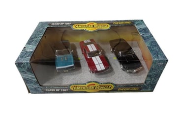 Ertl American Muscle Class of 1967 Die Cast Cars 1:43 Scale Models in Original Box