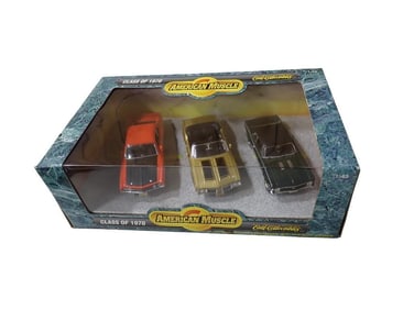 Ertl American Muscle Class of 1970 Die Cast Cars 1:43 Scale Models in Original Box