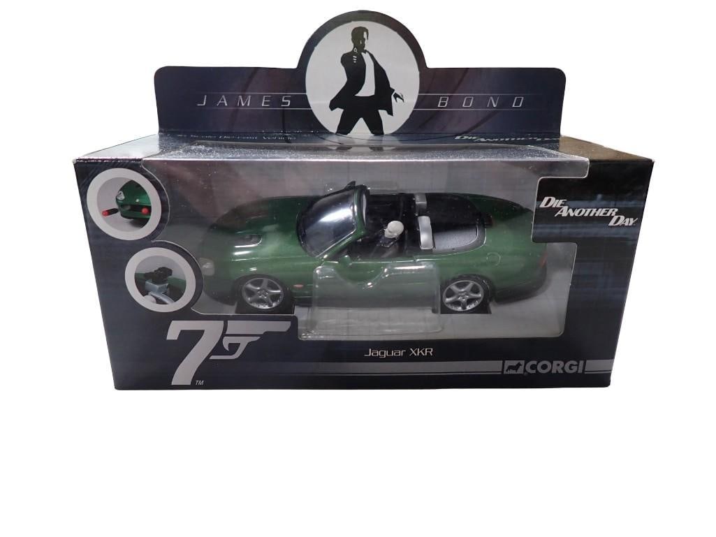 Corgi James Bond 007 Die Another Day Jaguar XKR Die Cast Model Car in Original Box: Corgi James Bond 007 Die Another Day Jaguar XKR Die Cast Model Car in Original Box All pictures are considered part of the description and should be examined carefully by bidders. Live Auctioneers is 