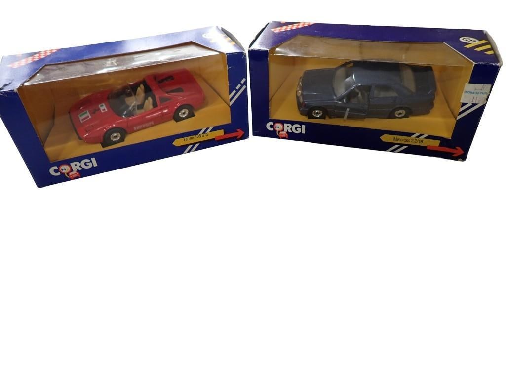 2 Corgi Die Cast Model Cars incl Mercedes 2.3/16 and Ferrari 308 GTS (1 of 11)
