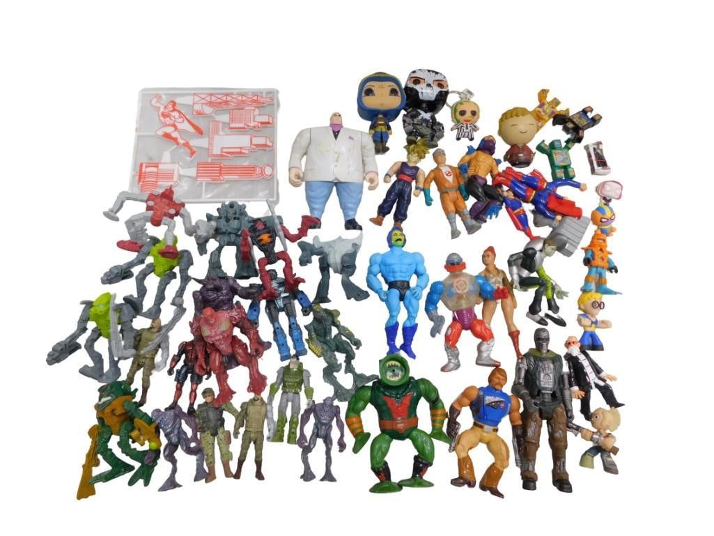 Large Lot of Action Figure Toys incl Masters of the Universe MOTU Origins Skeletor, Leech, Final Fac (1 of 5)