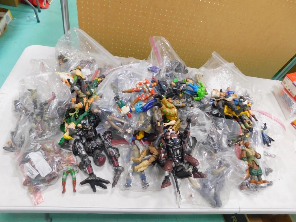 Large Lot of Action Figures Toys: Large Lot of Action Figures Toys All pictures are considered part of the description and should be examined carefully by bidders. Live Auctioneers is now offering Live Shipping through them. This is