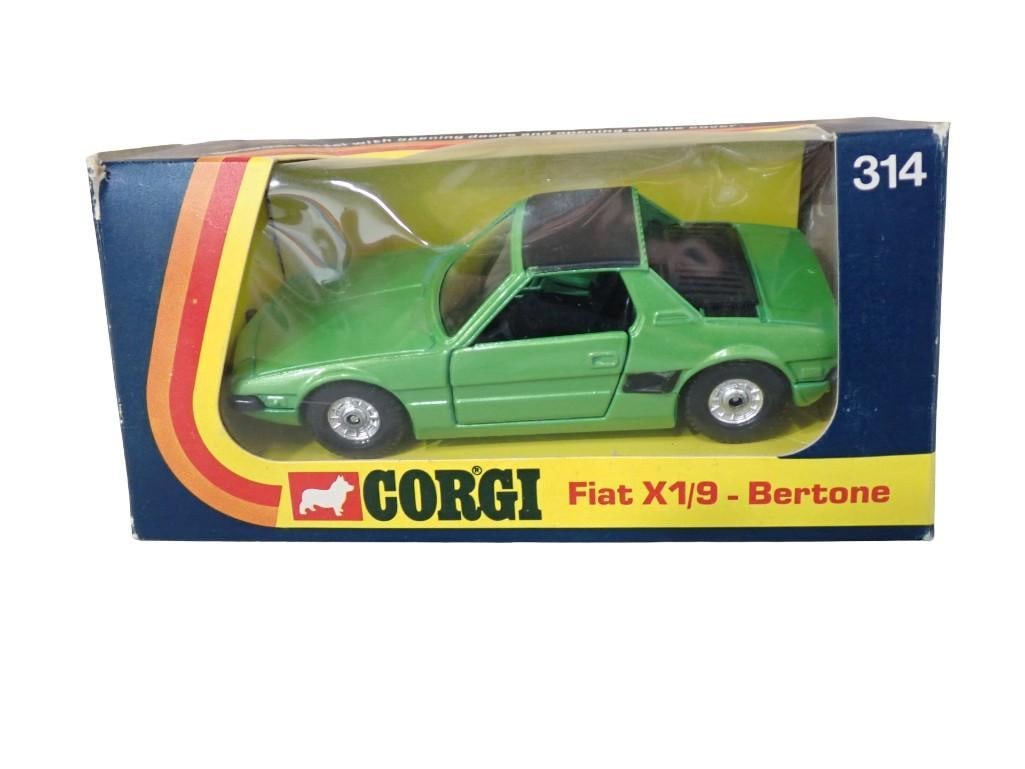 Corgi Fiat X1/9 Bertone 314 Die Cast Model Car in Original Box: Corgi Fiat X1/9 Bertone 314 Die Cast Model Car in Original Box All pictures are considered part of the description and should be examined carefully by bidders. Live Auctioneers is now offering Live Sh